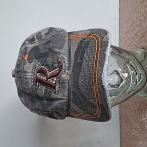 Remington Rifles Hat‎ Cap Strap Green Orange Camo Velcro